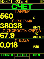 Экран прибора